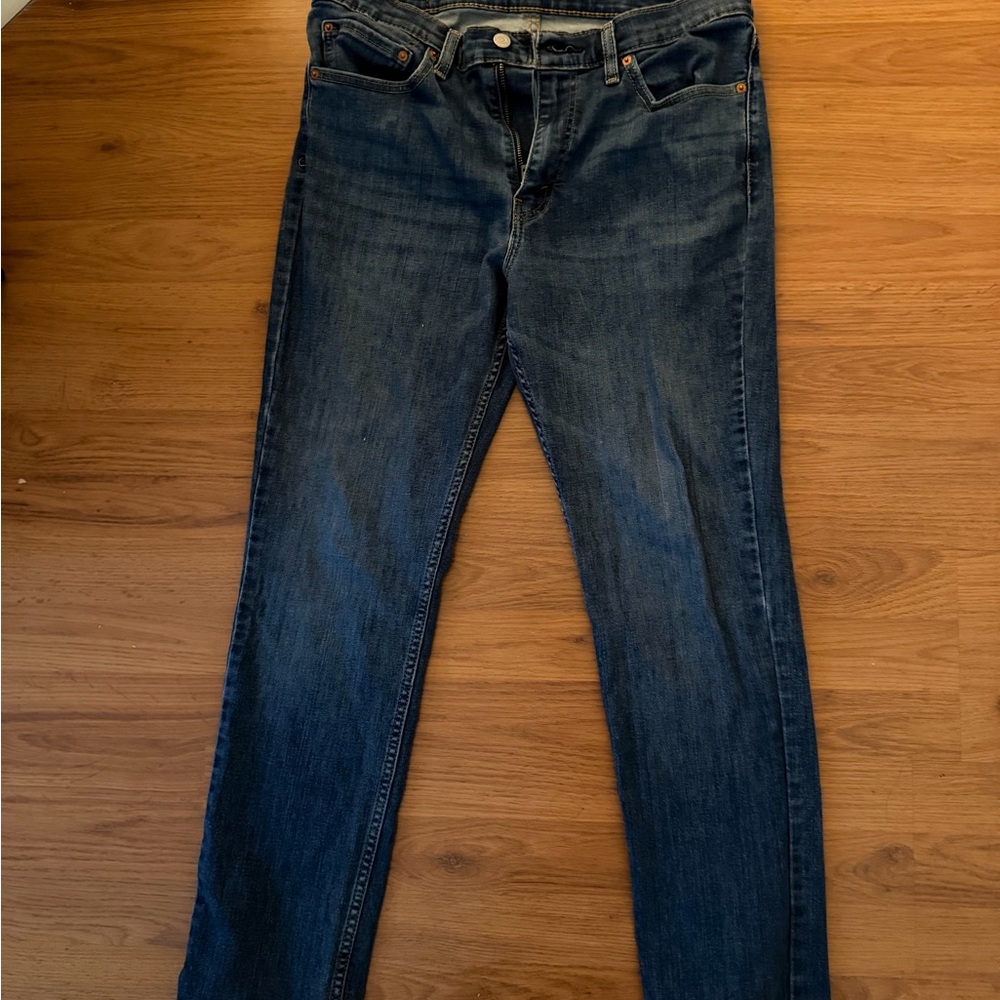 Levi's Dark Blue Slim Straight Jeans